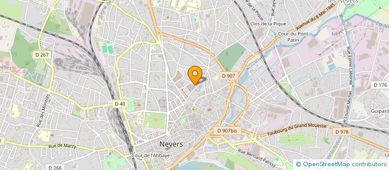 localisation de l'entreprise MADAME HUGUETTE DESSAUNY à NEVERS