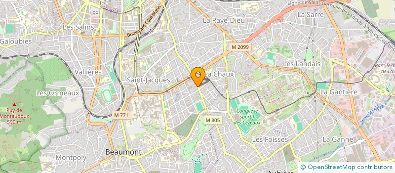 localisation de l'entreprise MADAME HUGUETTE DISSARD  CLERMONT-FERRAND