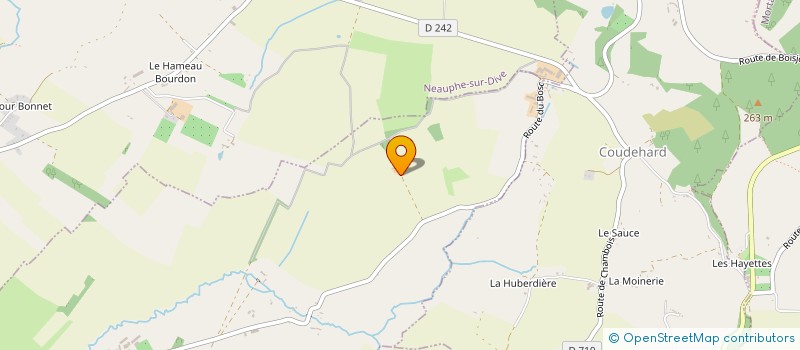 localisation de l'entreprise MADAME HUGUETTE DUFOUR à SAINT-LAMBERT-SUR-DIVE