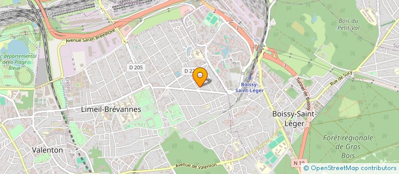 localisation de l'entreprise MADAME HUGUETTE DURAND à LIMEIL-BREVANNES