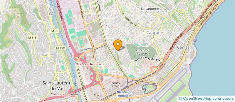 localisation de l'entreprise MADAME HUGUETTE DURAND à NICE