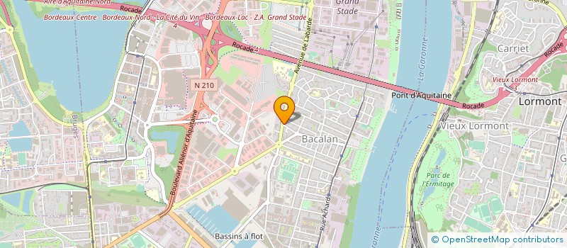 localisation de l'entreprise MADAME HUGUETTE ESPIASSE à BORDEAUX