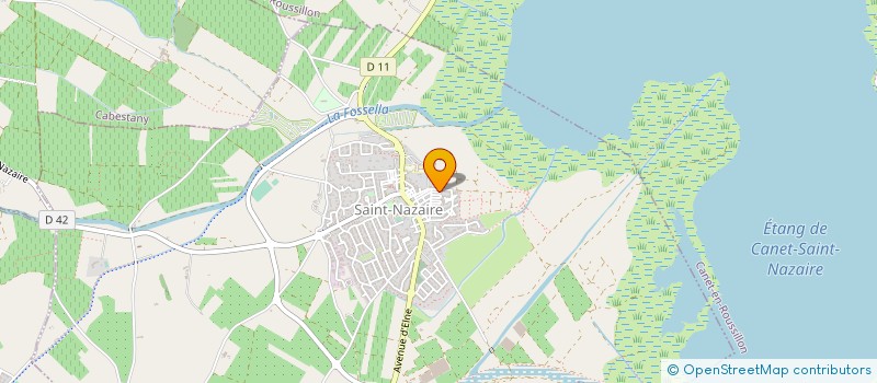 localisation de l'entreprise MADAME HUGUETTE FABRE à SAINT-NAZAIRE