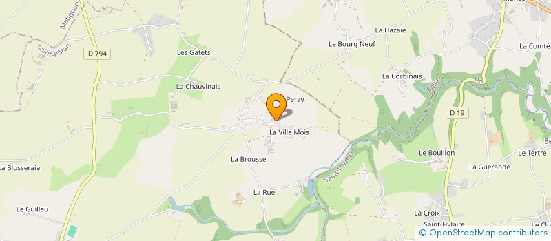 localisation de l'entreprise MADAME HUGUETTE FAUSER à SAINT-POTAN