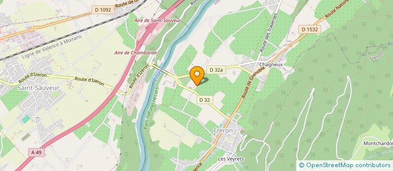 localisation de l'entreprise MADAME HUGUETTE FILLET à IZERON