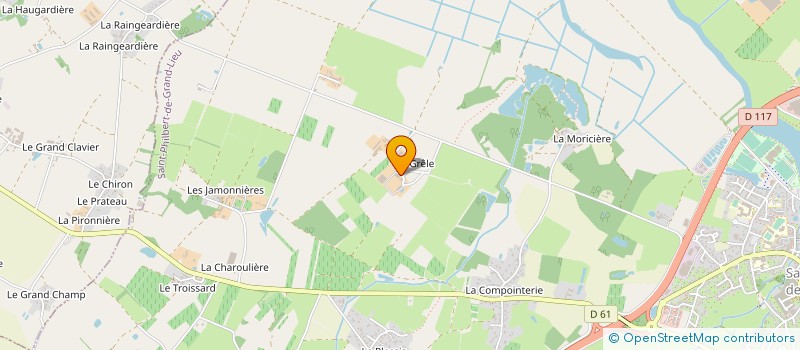 localisation de l'entreprise MADAME HUGUETTE FIOLEAU à ST-PHILBERT-DE-GRAND-LIEU