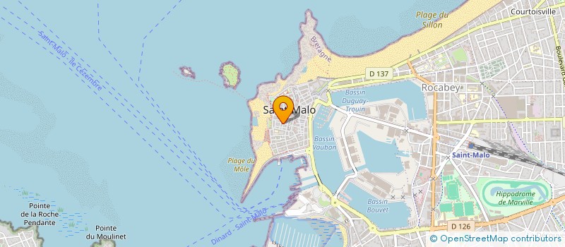 localisation de l'entreprise MADAME HUGUETTE FOULON  SAINT-MALO