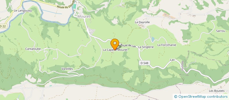 localisation de l'entreprise MADAME HUGUETTE FOULQUIER  MOURET