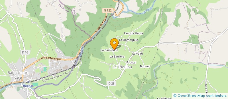 localisation de l'entreprise MADAME HUGUETTE FRAUX à LE TRIOULOU