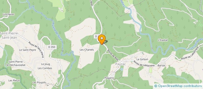 localisation de l'entreprise MADAME HUGUETTE FRAYSSE  PAYZAC