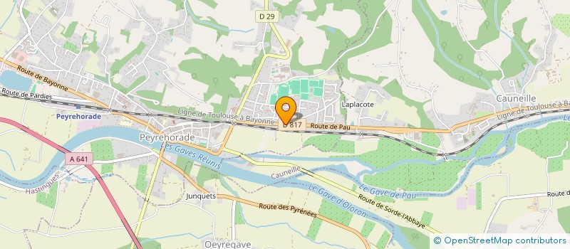 localisation de l'entreprise MADAME HUGUETTE GALANTIN  PEYREHORADE