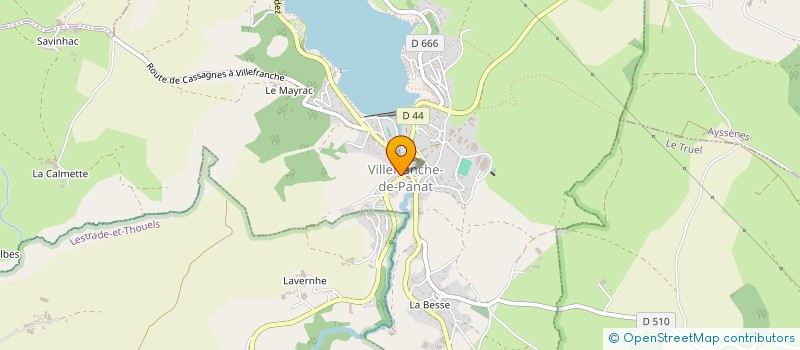 localisation de l'entreprise MADAME HUGUETTE GAMEL  VILLEFRANCHE-DE-PANAT