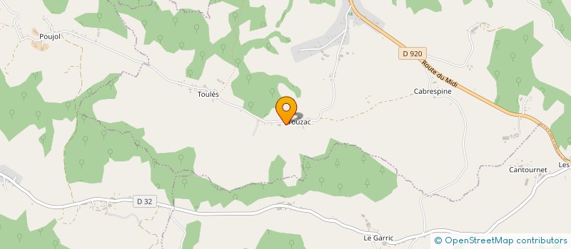 localisation de l'entreprise MADAME HUGUETTE GARDES à VEZAC