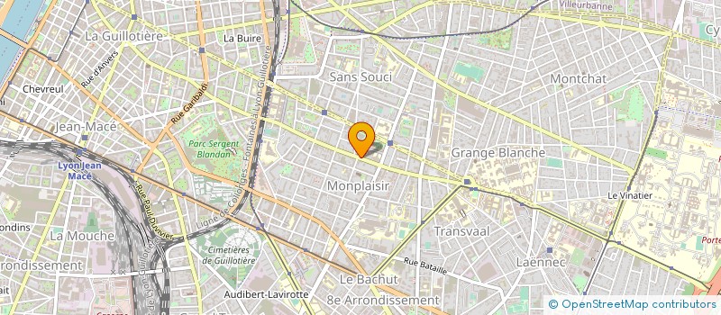 localisation de l'entreprise MADAME HUGUETTE GELAS  LYON