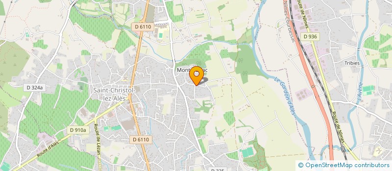 localisation de l'entreprise MADAME HUGUETTE GEOFFROY  SAINT-CHRISTOL-LEZ-ALES