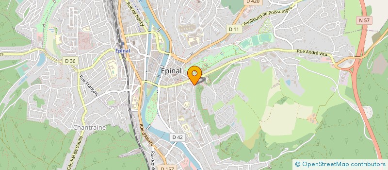 localisation de l'entreprise MADAME HUGUETTE GERMAIN  EPINAL