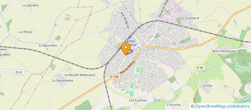 localisation de l'entreprise MADAME HUGUETTE GIRARD à SAINTE-PAZANNE