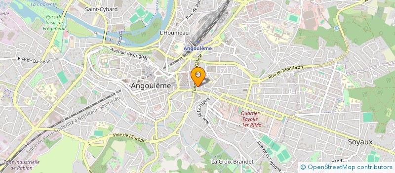 localisation de l'entreprise MADAME HUGUETTE GLUMINEAU à ANGOULEME