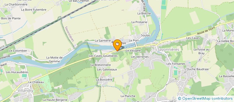 localisation de l'entreprise MADAME HUGUETTE GRIVEAU  SAVONNIERES