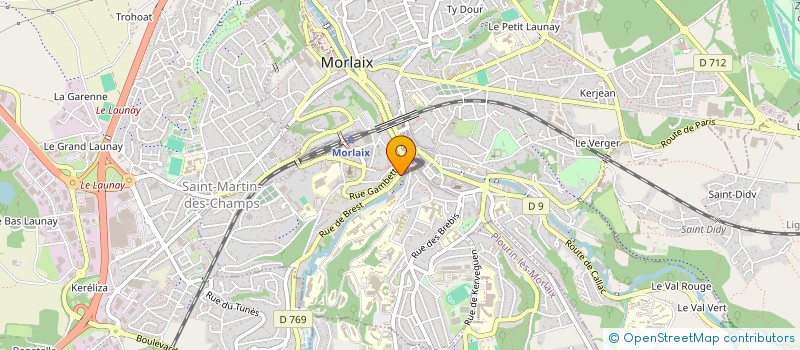 localisation de l'entreprise MADAME HUGUETTE HENIN à MORLAIX