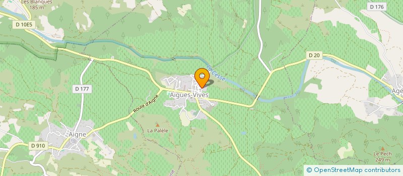 localisation de l'entreprise MADAME HUGUETTE HORTALA  AIGUES-VIVES