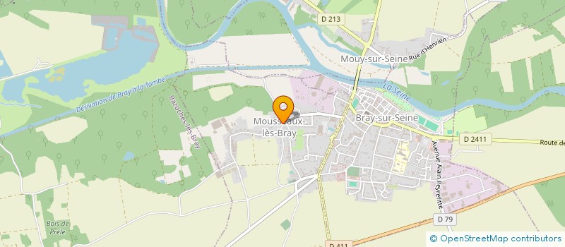 localisation de l'entreprise MADAME HUGUETTE JEANNIN  MOUSSEAUX-LES-BRAY