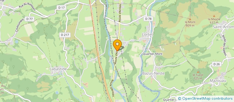 localisation de l'entreprise MADAME HUGUETTE LABAT  LA BARTHE-DE-NESTE