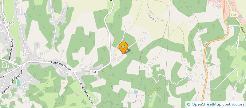 localisation de l'entreprise MADAME HUGUETTE LABRANCHE  COURSAC