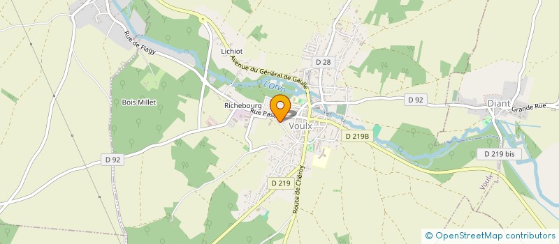localisation de l'entreprise MADAME HUGUETTE LANDRIN à VOULX
