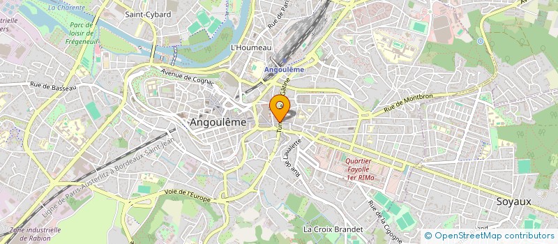 localisation de l'entreprise MADAME HUGUETTE LAPORTE à ANGOULEME