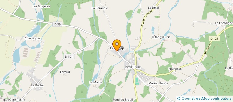 localisation de l'entreprise MADAME HUGUETTE LAURENT  SAINT-GENCE