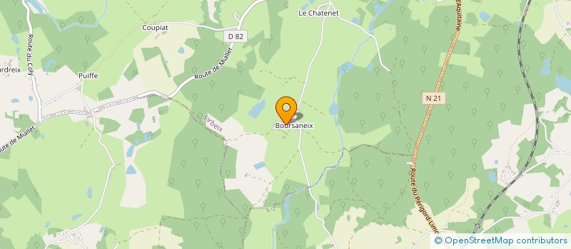 localisation de l'entreprise MADAME HUGUETTE LAVERGNE  FIRBEIX