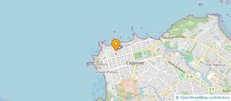 localisation de l'entreprise MADAME HUGUETTE LEBLANCS  CAYENNE