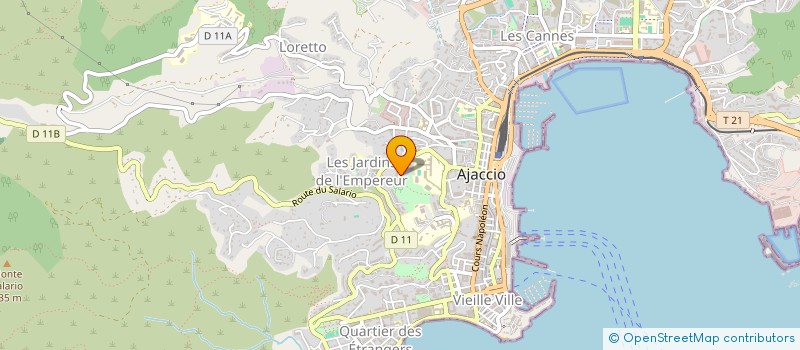 localisation de l'entreprise MADAME HUGUETTE LEBOUGRE  AJACCIO