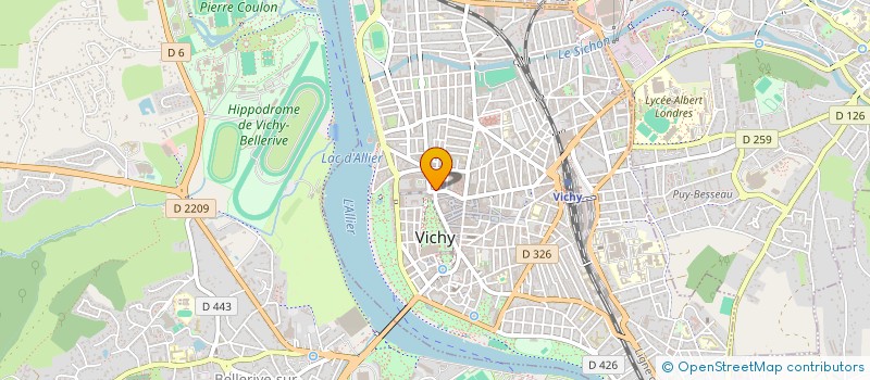 localisation de l'entreprise MADAME HUGUETTE LECHOISNE à VICHY