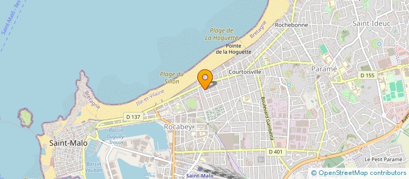 localisation de l'entreprise MADAME HUGUETTE LEMESLE  SAINT-MALO