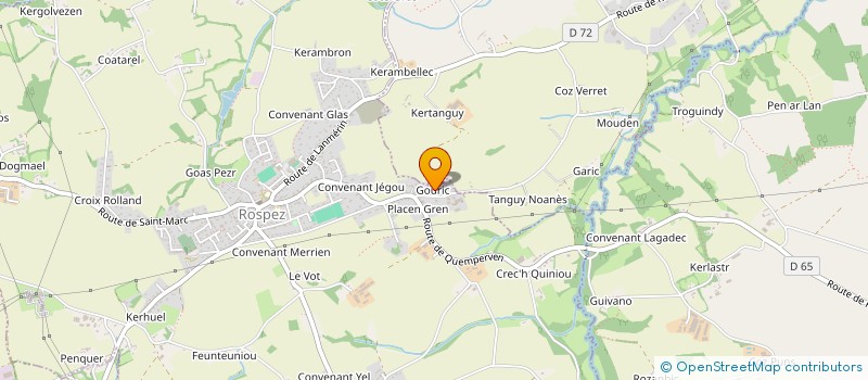 localisation de l'entreprise MADAME HUGUETTE LESCOP  ROSPEZ