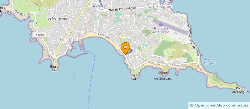 localisation de l'entreprise MADAME HUGUETTE LEYDIER à QUIBERON