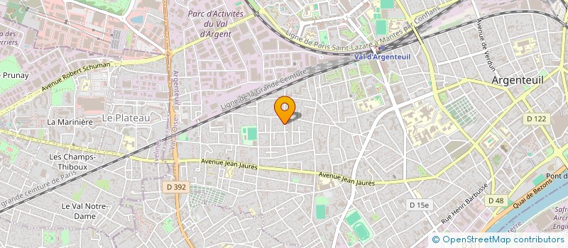 localisation de l'entreprise MADAME HUGUETTE LUXUREAU à ARGENTEUIL