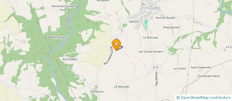 localisation de l'entreprise MADAME HUGUETTE MAHE  TONQUEDEC