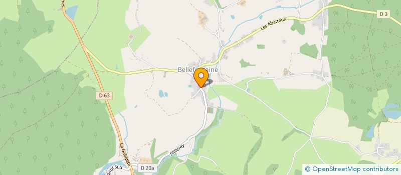 localisation de l'entreprise MADAME HUGUETTE MARIE DIDIER  BELLEFONTAINE