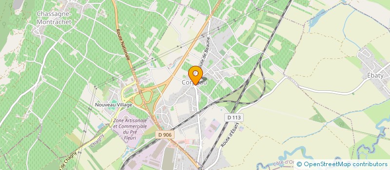 localisation de l'entreprise MADAME HUGUETTE MARTIN  CORPEAU