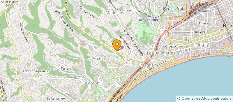 localisation de l'entreprise MADAME HUGUETTE MAZARS  NICE