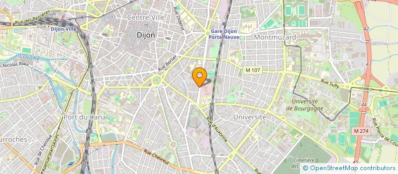 localisation de l'entreprise MADAME HUGUETTE MEYER à DIJON