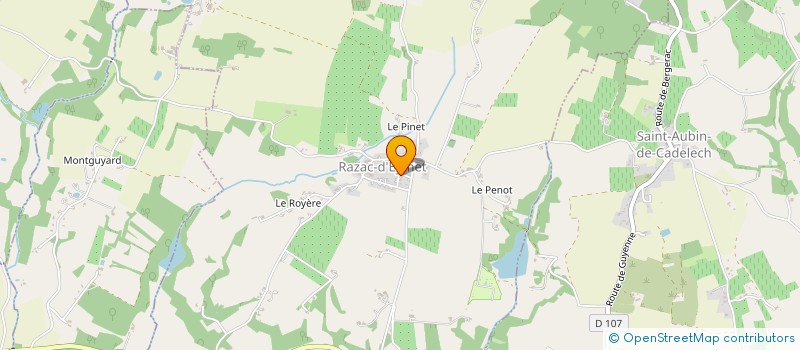 localisation de l'entreprise MADAME HUGUETTE MIEYAA  SADILLAC