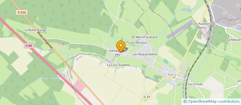 localisation de l'entreprise MADAME HUGUETTE MOISSERON à NECY
