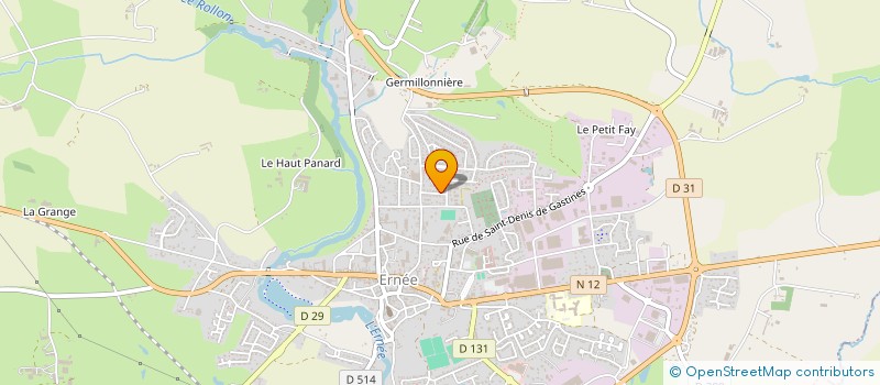 localisation de l'entreprise MADAME HUGUETTE MOTTIN  ERNEE