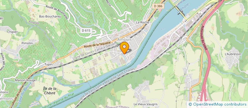 localisation de l'entreprise MADAME HUGUETTE MOUNIER  AMPUIS