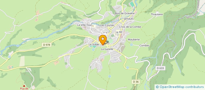localisation de l'entreprise MADAME HUGUETTE MOURET à BESSE-ET-SAINT-ANASTAISE