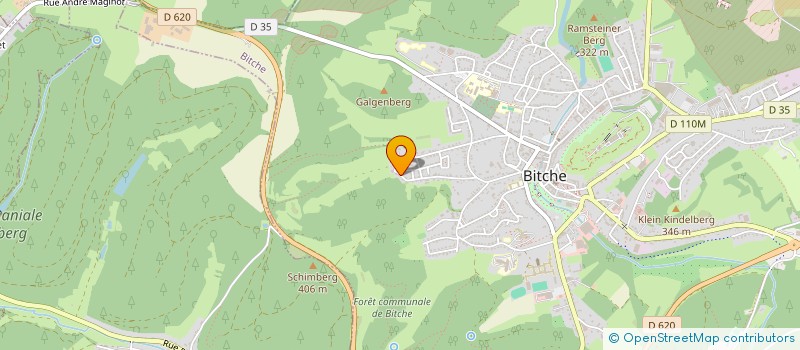 localisation de l'entreprise MADAME HUGUETTE NIRRENGARTEN  BITCHE